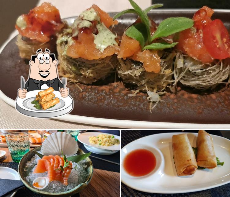 Involtini primavera al UNA Sushi Restaurant