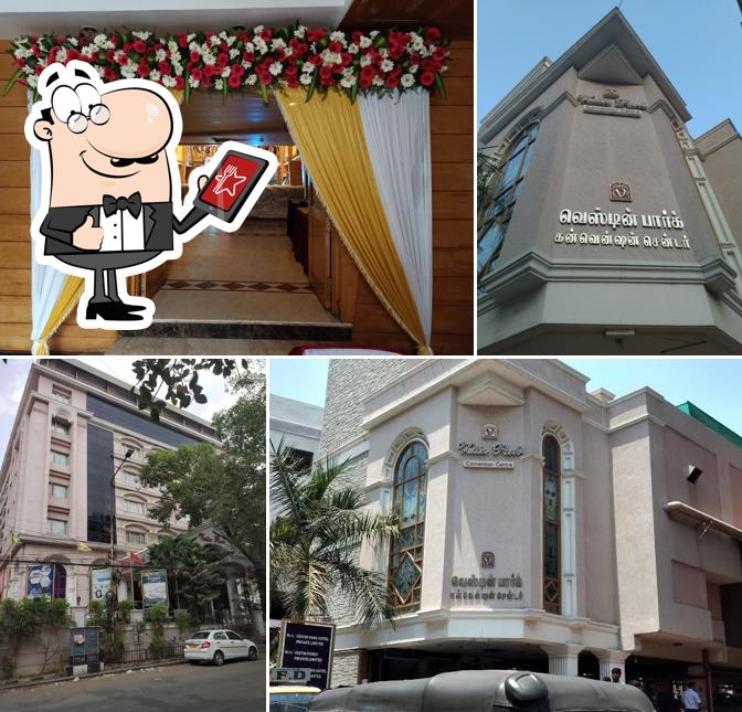 You can get some fresh air outside Vestin Park Hotel