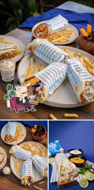 The interior of Jaffa Shawarma