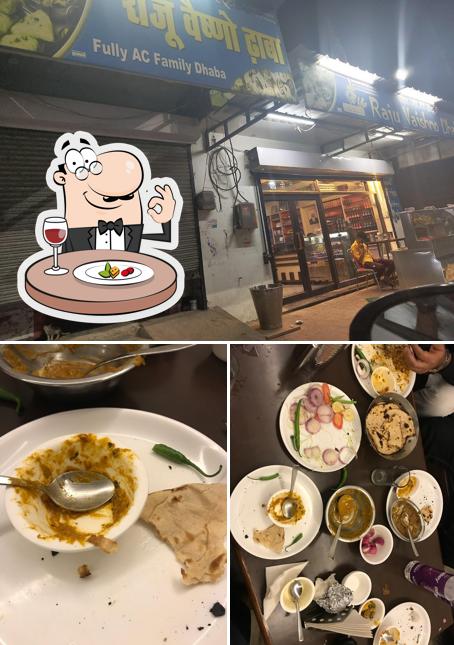 The image of New Raju Vaishno Dhaba’s food and interior