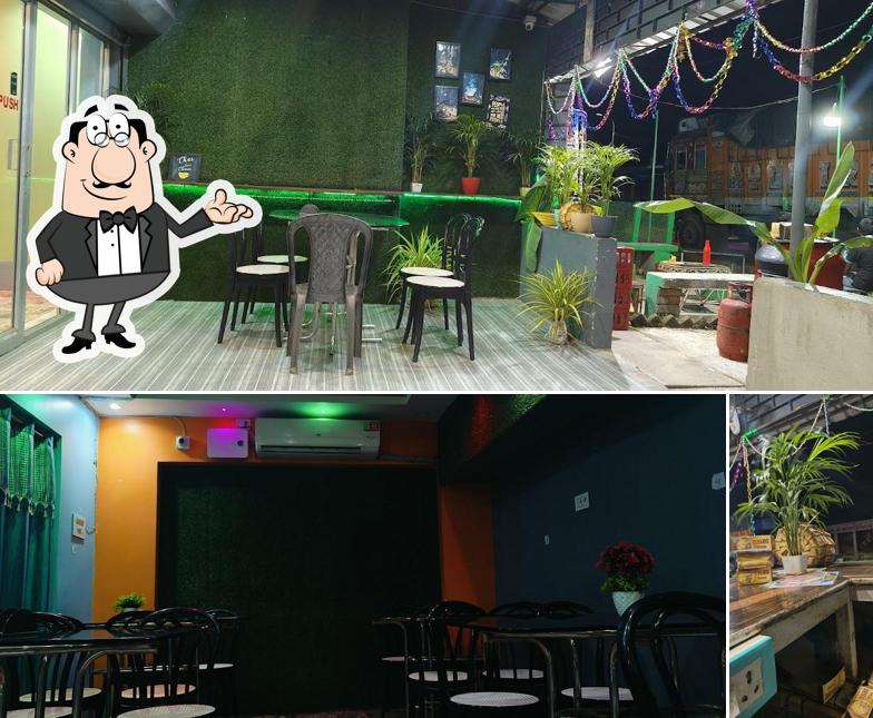 The interior of S.S South Indian and Chinese restaurant