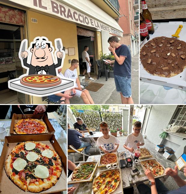 A Il Braccio & la Mente, puoi prenderti una bella pizza