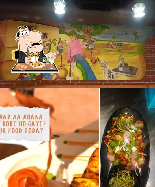 Food at PIND BALLUCHI A VILLAGE RESTAURANT