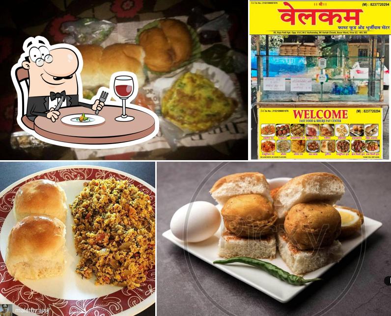 Food at Welcome Fast Food & Bhurji Pao Centre