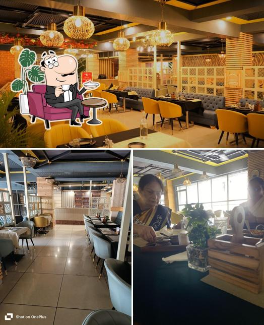 The interior of Dalchini Restaurant