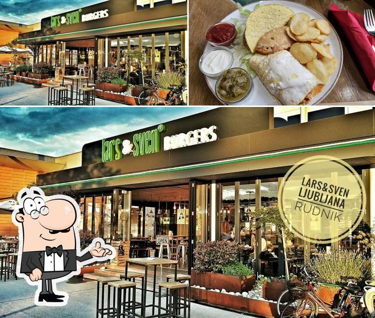La foto della interni e cibo di Lars&Sven burgers Lj-Rudnik