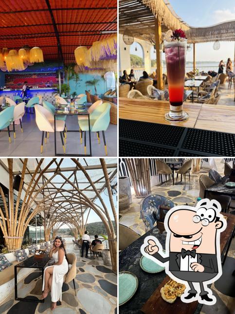 The interior of MEA Goa Cafe Sundowner Restaurant & Beach Club