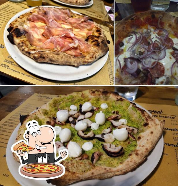 A Pizzeria L'Arte Bianca, puoi assaggiare una bella pizza