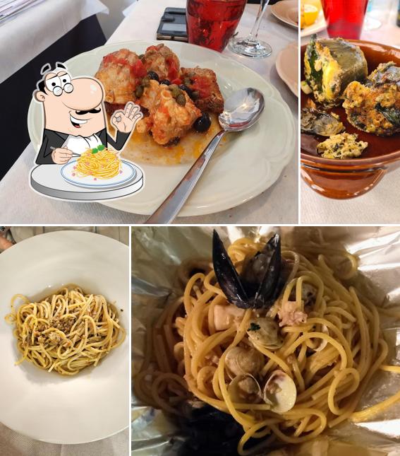 Spaghetti alla carbonara al Trattoria La Barca delle Matte