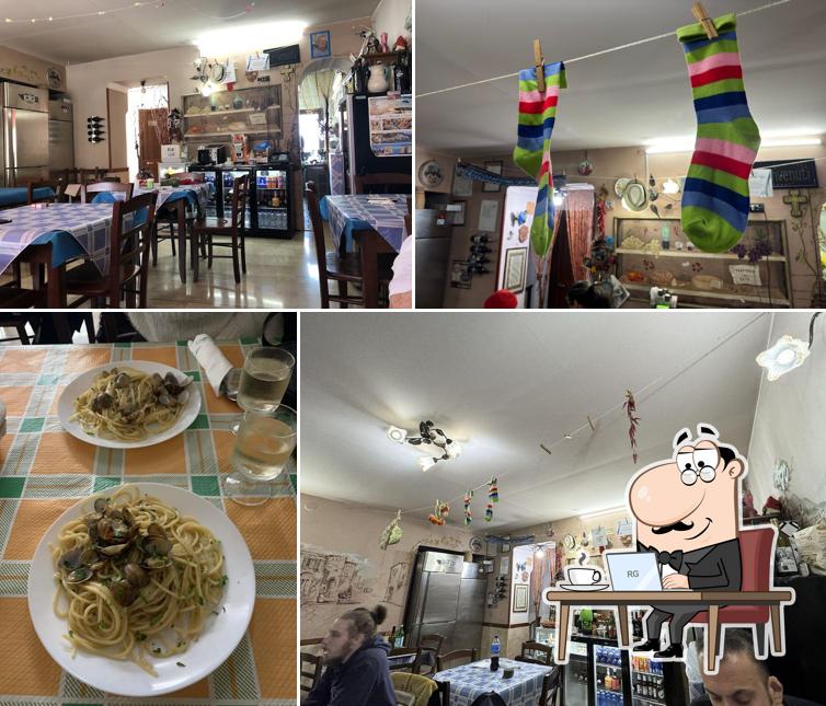 Gli interni di Trattoria Da Papà