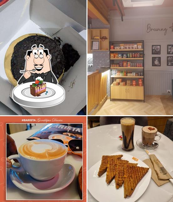 Chocolate cake at Barista - Best Cafe in Gorakhpur