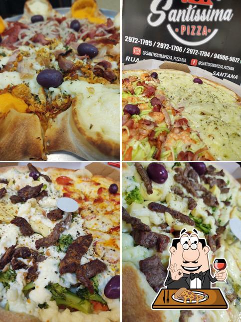 Peça pizza no Santíssima Pizza