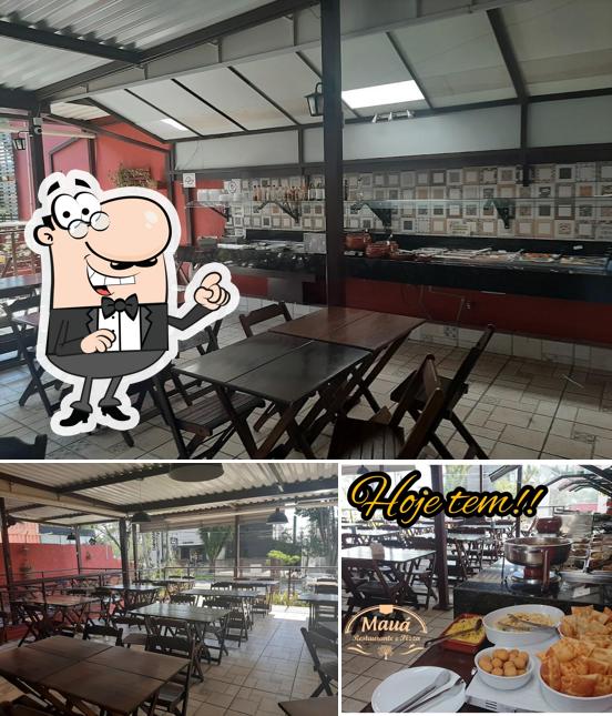 O interior do Restaurante Mauá