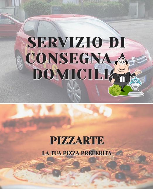Gli esterni di Pizzeria d'asporto PizzArte - Forno a Legna
