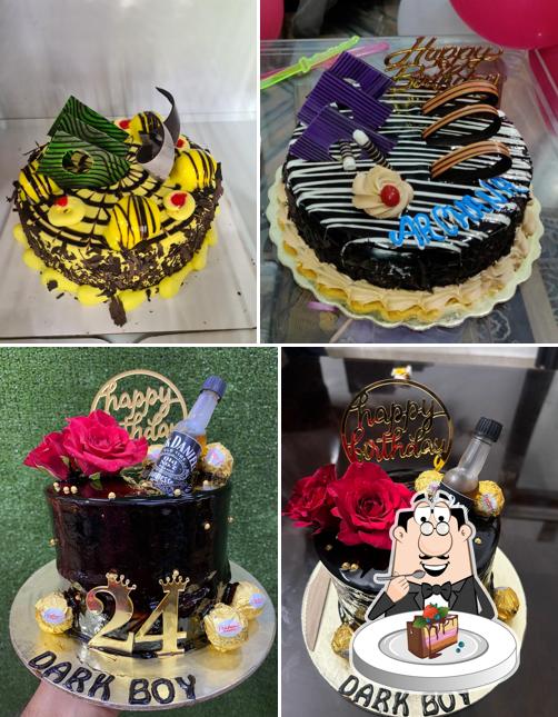 Chocolate cake at Santushti Bakery