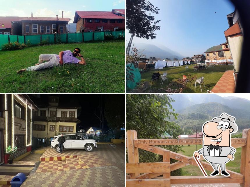 You can get some fresh air outside Hotel Lal Kothi