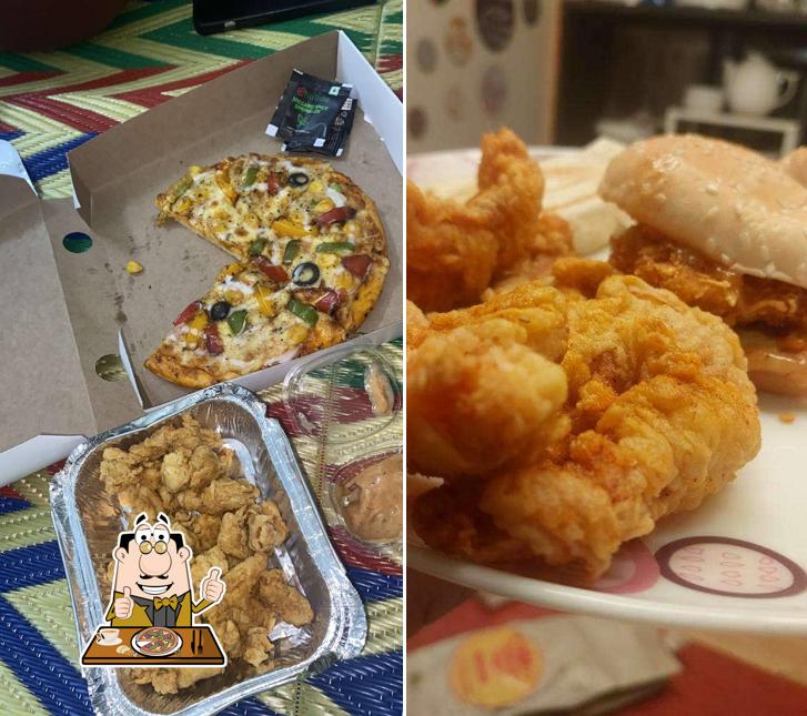 Order pizza at Queen's Kitchen