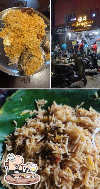 Food at Q4 Biriyani