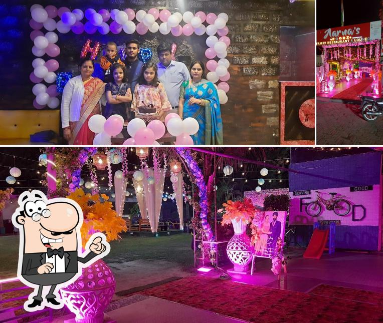 The picture of exterior and food at Hideout Lounge & Restaurant