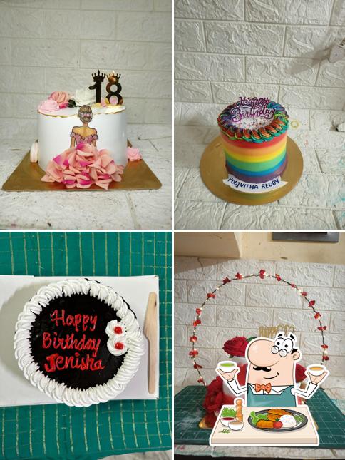 Food at Vinees cakes homemade