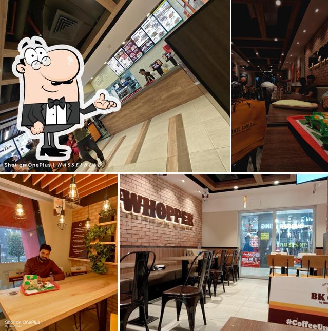 The interior of Burger King