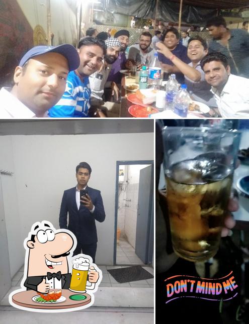 Enjoy a pint of light or dark beer