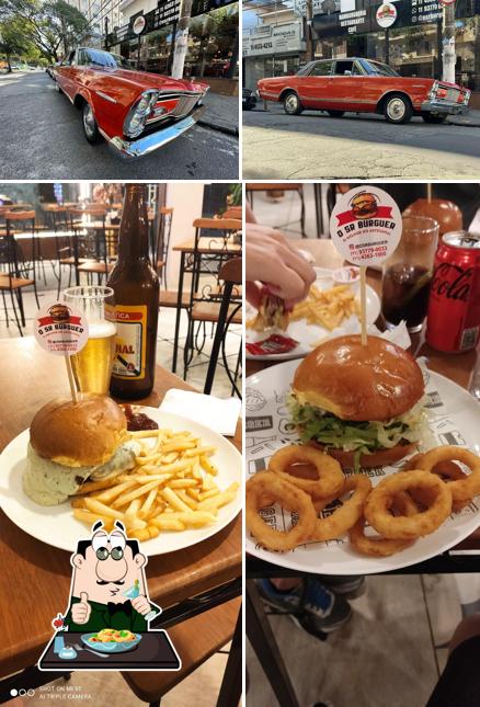 Entre diversos coisas, comida e exterior podem ser encontrados no Restaurante & Hamburgueria O SR BURGUER