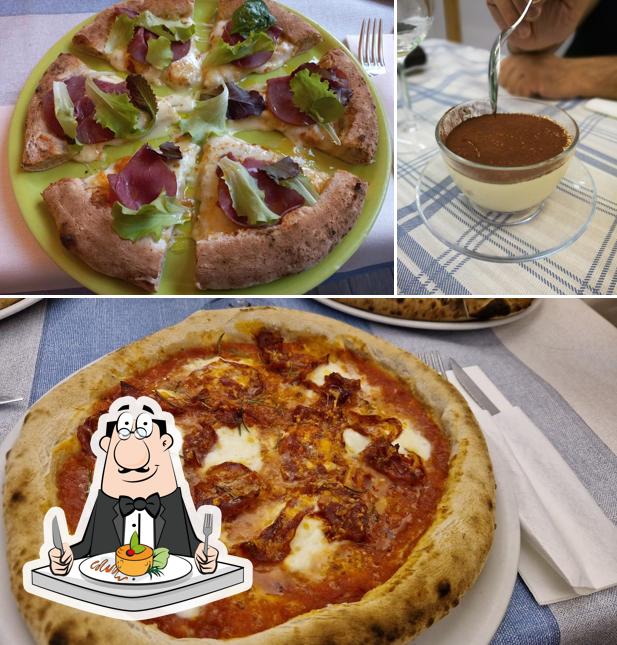Cibo al Pizzeria Basilico Bianco