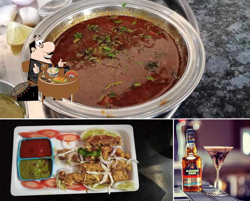 The restaurant's food and beverage