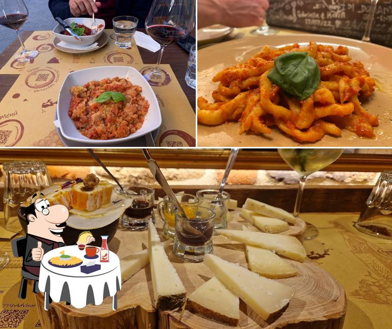 Piatto di formaggi al La Vineria di Montepulciano