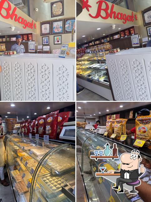 The interior of Bhagat Mishthan Bhandar