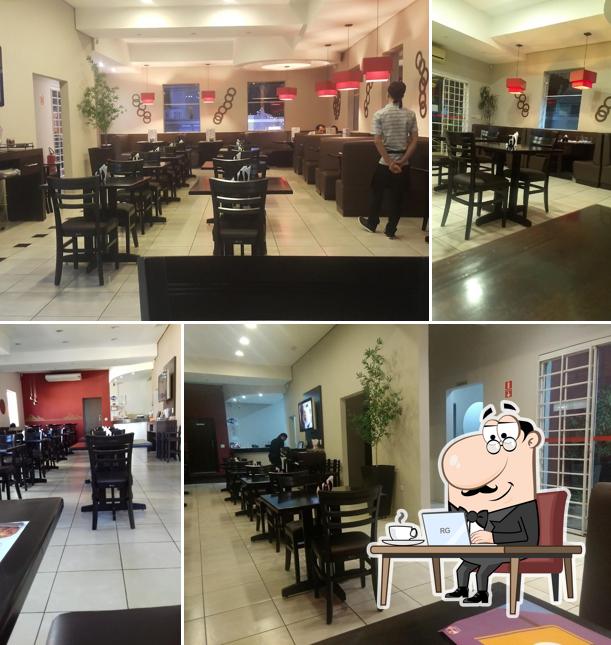 O interior do China In Box Americana