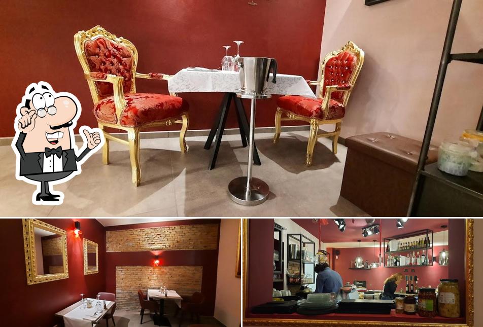 Gli interni di Osteria Brisa