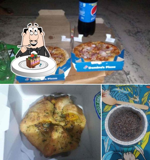 Chocolate cake at Domino's Pizza Jamshedpur, Jharkhand