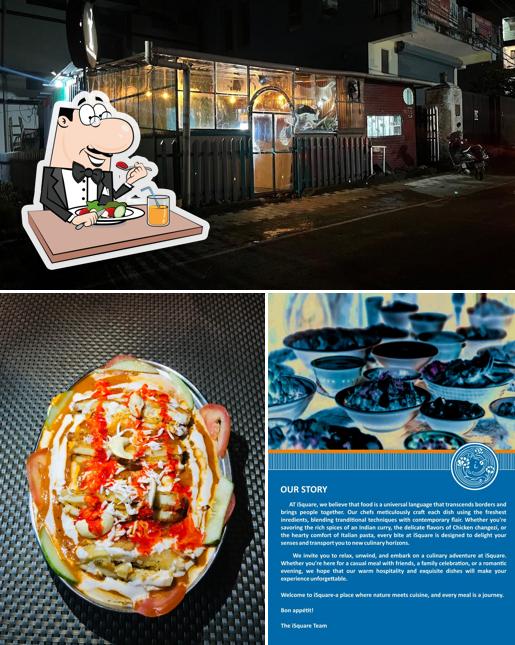 Isquare Restaurant and Cafe is distinguished by food and exterior