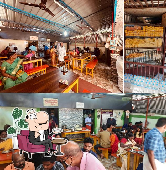 This is the photo depicting interior and food at Hotel Bindu Vegetarian