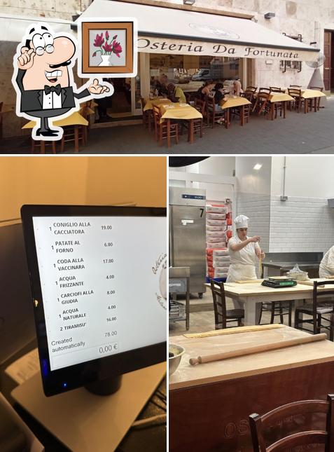 Dai un'occhiata agli interni di Osteria da Fortunata - Rinascimento