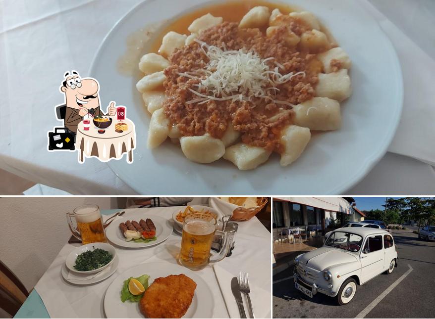 Dai un’occhiata alla foto che mostra la cibo e esterno di Štoka Sebastijan s.p. "Okrepčevalnica Štoka"