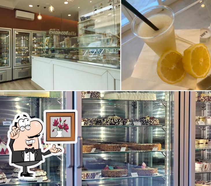Tra le varie cose da Gelateria Biancolatte si possono trovare la interni e bevanda