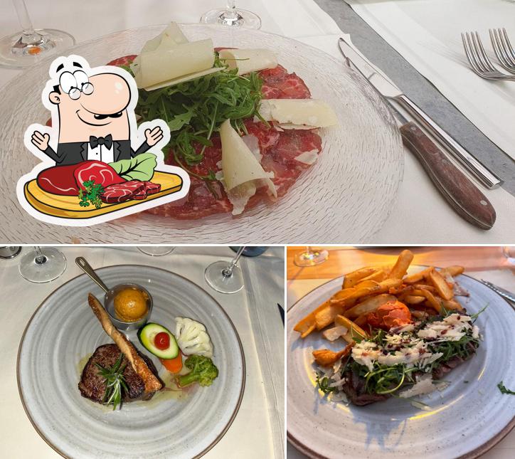 Carpaccio di manzo al Angleterre Steakhouse & Bar