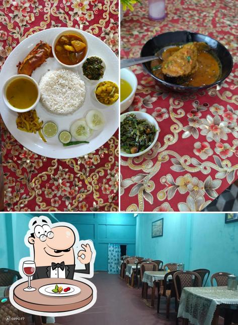 The picture of food and interior at Hotel Bangali
