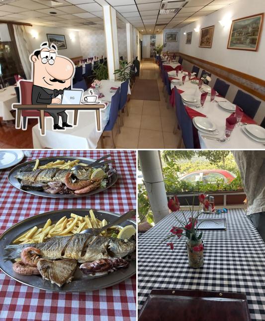 Gli interni di Restoran Fulin