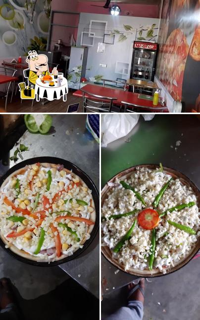 This is the image displaying food and interior at Singh pizza hut , Nissing
