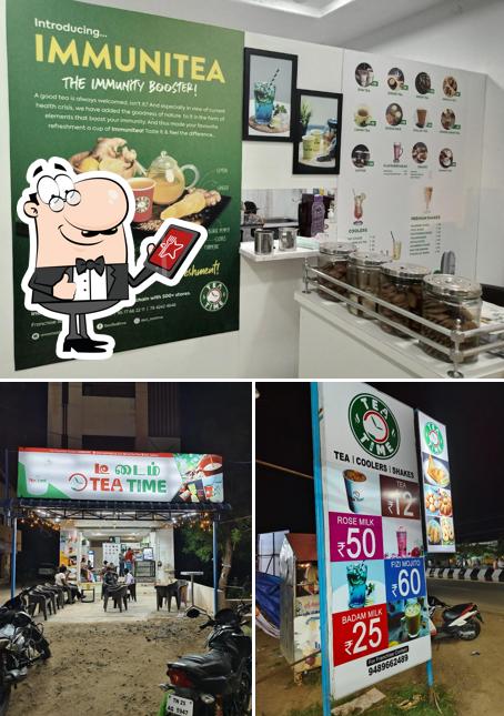 Take a look at the photo depicting exterior and food at Tea Time