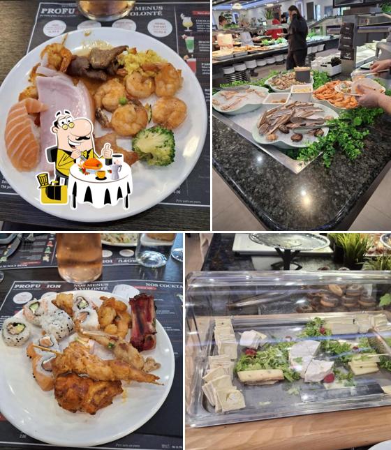 Nourriture à Restaurant Buffet A Volonte Pro Fuzion