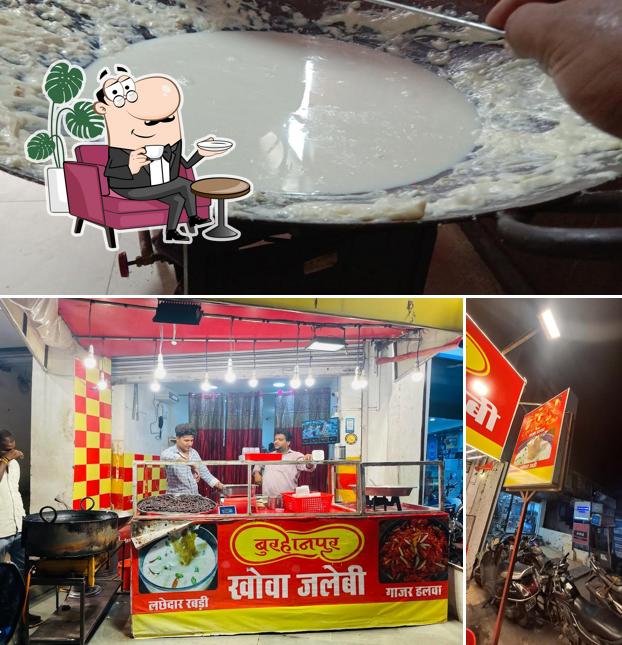 The interior of Burhanpur Khoa Jalebi & Juice