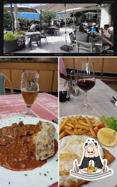 La cibo e interni del ristorante