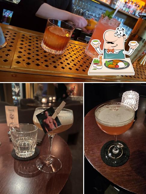 The photo of Raus Bar’s food and bar counter