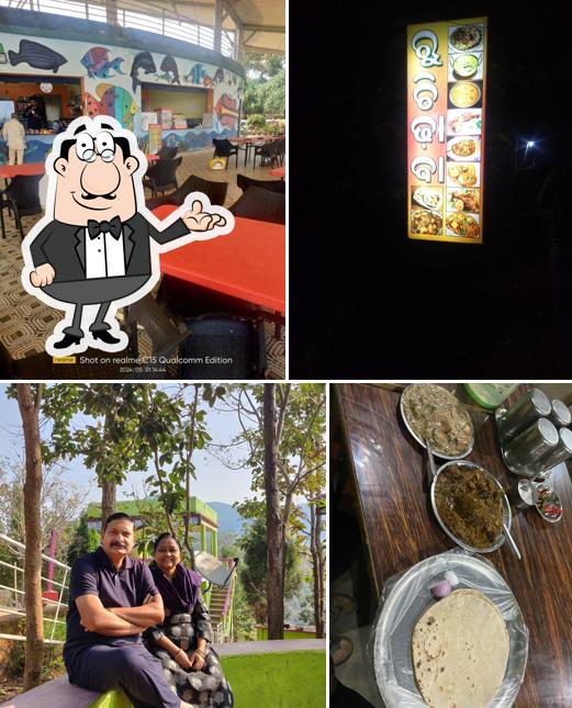 The interior of Ruchi Dhaba