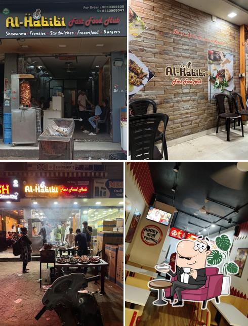 The interior of Al-habibi fast food hub